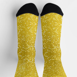 Chaussette Chaussettes brillantes jaune vif
