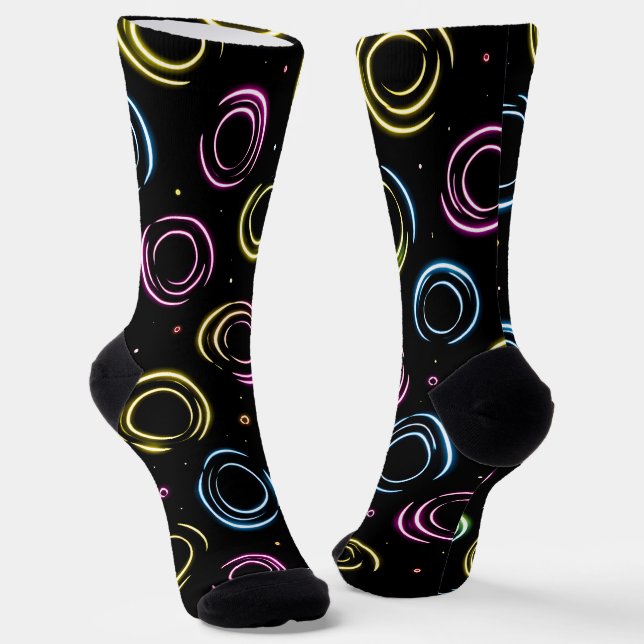 Chaussette Chaussettes Brillantes Motifs Elaborés Sans Coutur (Angulaire)