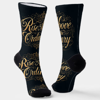 Chaussette Chaussettes Brillantes S'élèvent Au-Dessus De L'or