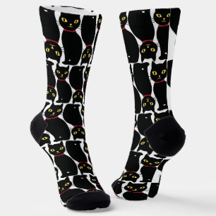 Chaussette Chaussettes Cadeau de Chat Noir Mignon pour les Am