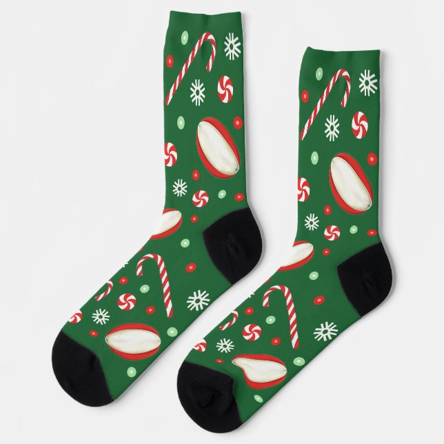 Chaussette Chaussettes Cadeaux de Noël Rugby (Gauche)