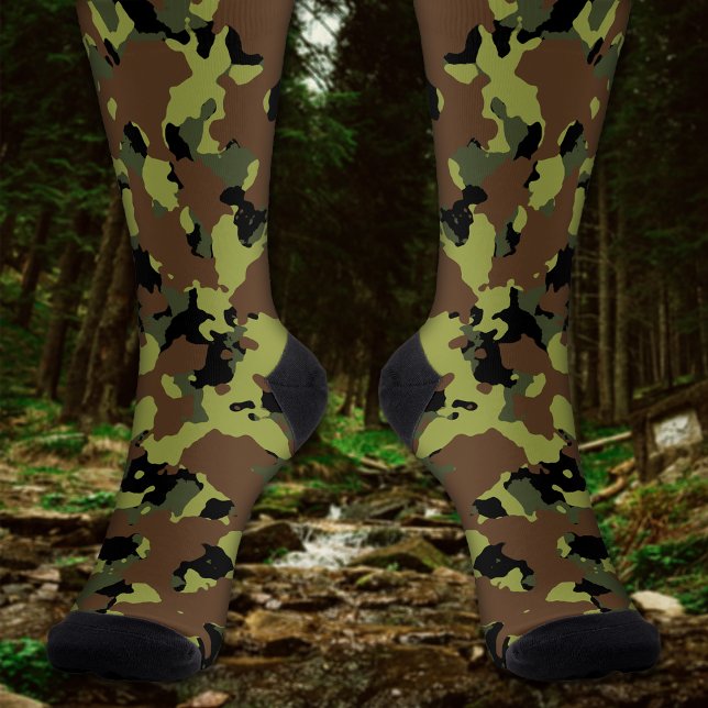 Chaussette Chaussettes Camo Green Forest (Créateur téléchargé)