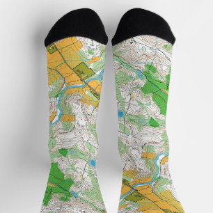 Chaussette Chaussettes - Carte de randonnée1