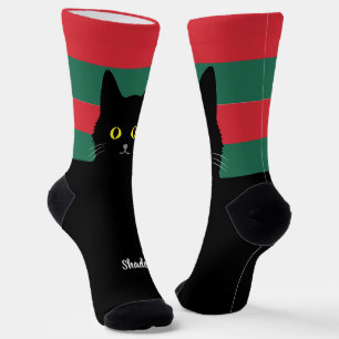 Chaussette Chaussettes Chat Noir Cadeau pour les Amateurs de