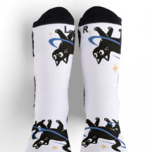 Chaussettes chat noir fantaisiste