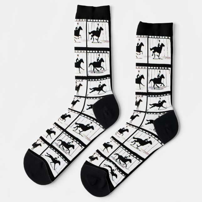 Chaussette Chaussettes - Cheval en mouvement (Gauche)