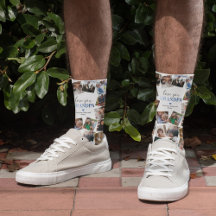 Chaussettes Collage Photo Love You Grand-Père