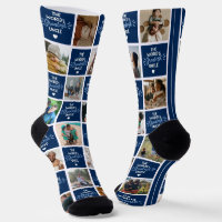 Chaussettes Collage Photo Uncle Blue du monde