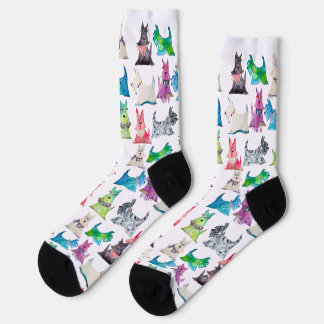 Chaussette Chaussettes Colorées Scottie