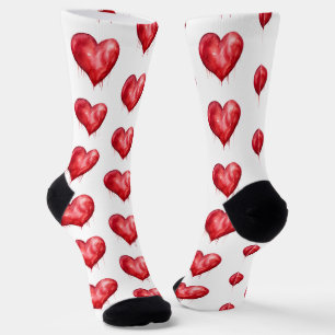 Chaussette Chaussettes colorées Valentine's Day Hearts
