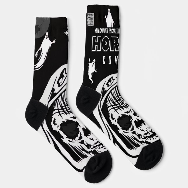 Chaussette Chaussettes Comics Horreur  (Droite)