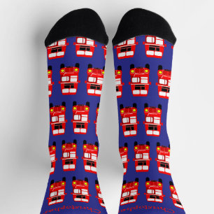 Chaussette Chaussettes Conception Double Étage Rouge