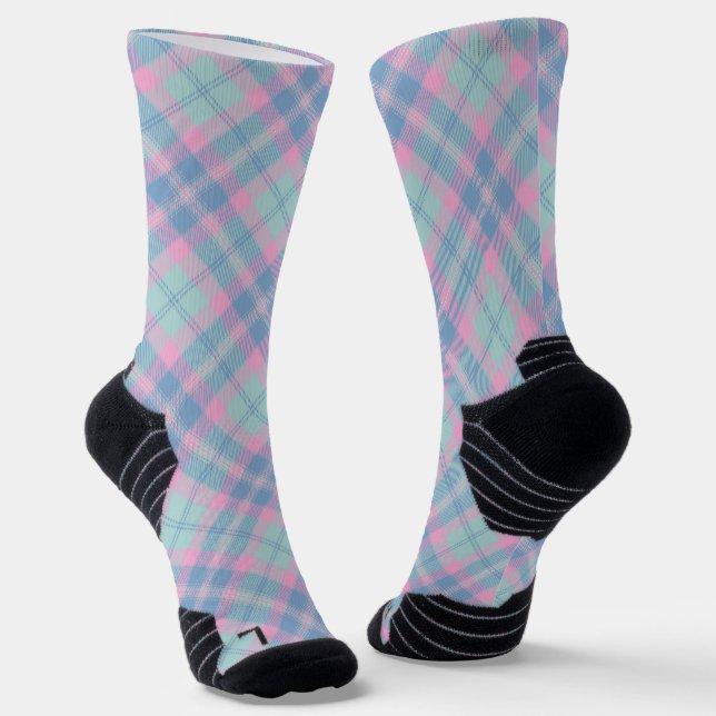Chaussette Chaussettes couleur sirène pastel (Angulaire)