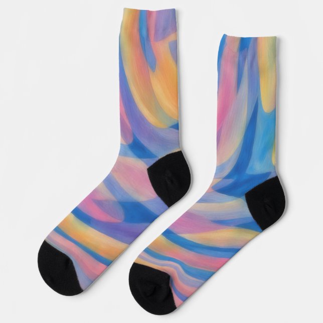 Chaussette Chaussettes Crazy Art Aquarelle (Gauche)