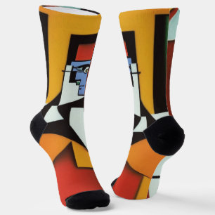 Chaussette Chaussettes Cubistes Abstraites