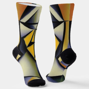 Chaussette Chaussettes Cubistes Zen Abstraites