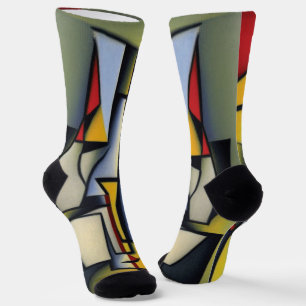 Chaussette Chaussettes Cubistes Zen Abstraites