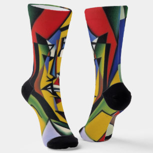 Chaussette Chaussettes Cubistes Zen Abstraites