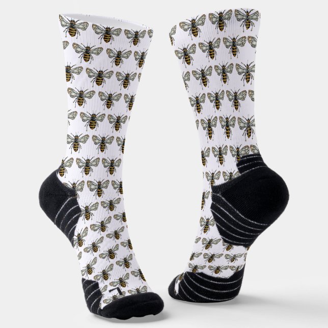 Chaussette Chaussettes d'abeilles au miel (Angulaire)
