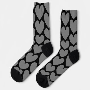 Chaussette Chaussettes d'amour du coeur en argent embouti