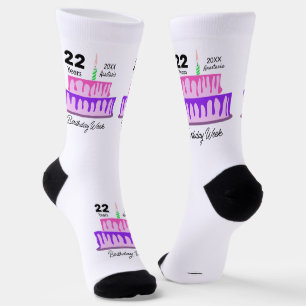 Chaussette Chaussettes d'anniversaire conception HAMbyWG