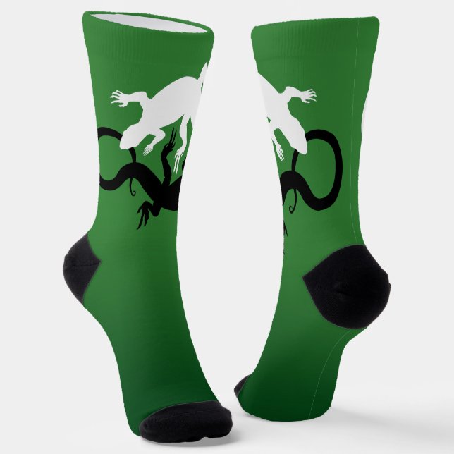 Chaussette Chaussettes d'art de lézard Yin Yang Chaussettes d (Angulaire)