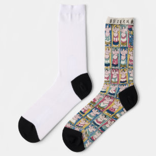 Chaussette Chaussettes d'art de lutteurs de sumo