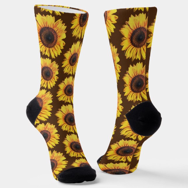 Chaussette Chaussettes d'art pour les grands tournesols (Angulaire)
