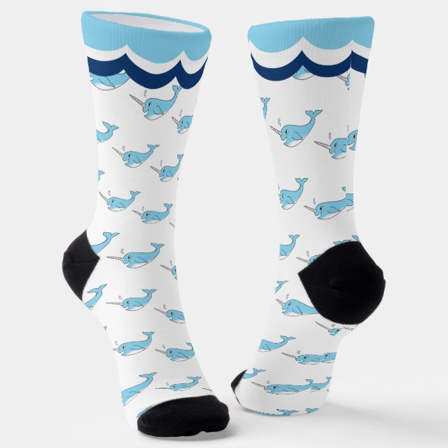 Chaussette Chaussettes de baleine licorne mignonnes (Angulaire)
