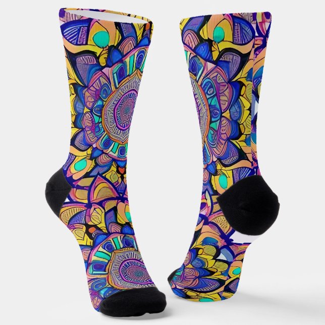 Chaussette Chaussettes de bijoux Mandala (Angulaire)