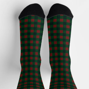 Chaussette Chaussettes de Buffalo Rouge et Vert pour les vaca