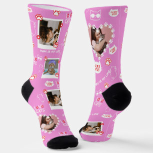 Chaussette Chaussettes de chat personnalisées avec photo – An