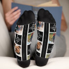 Chaussettes de collage photo noir du meilleur oncl