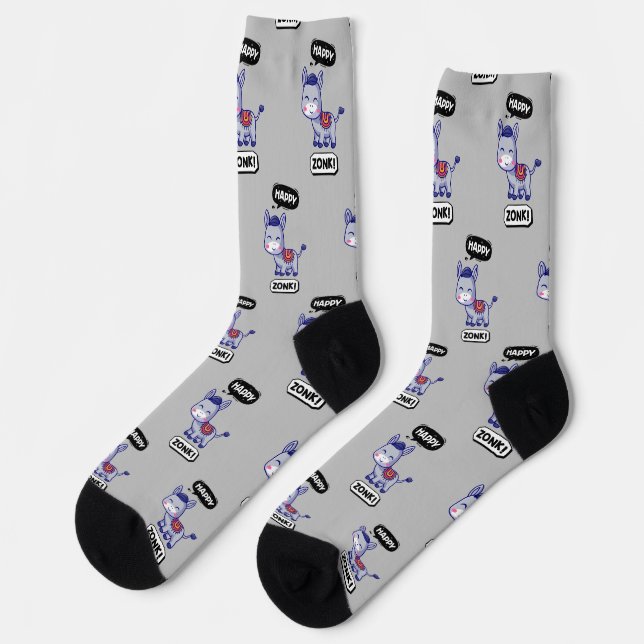 Chaussette Chaussettes de conception d'âne mignonnes (Gauche)