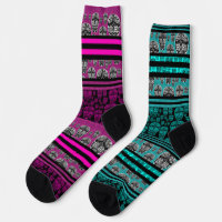 Chaussettes de conception de crâne impeccable