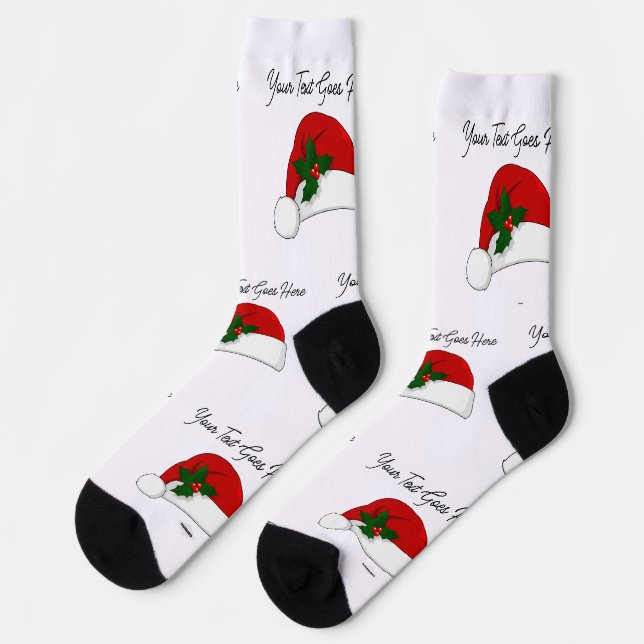Chaussette Chaussettes de conception personnalisées chapeau d (Gauche)