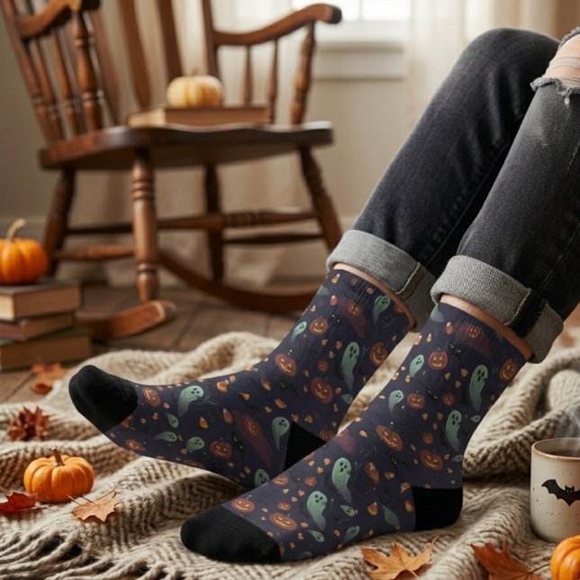 Chaussette Chaussettes de crew Halloween durables effrayantes (Créateur téléchargé)