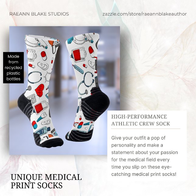 Chaussette Chaussettes de crue à impression médicale unique (Créateur téléchargé)