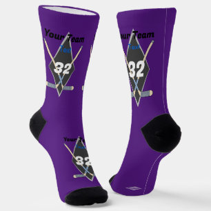 Chaussette Chaussettes de design de hockey n'importe quelle c