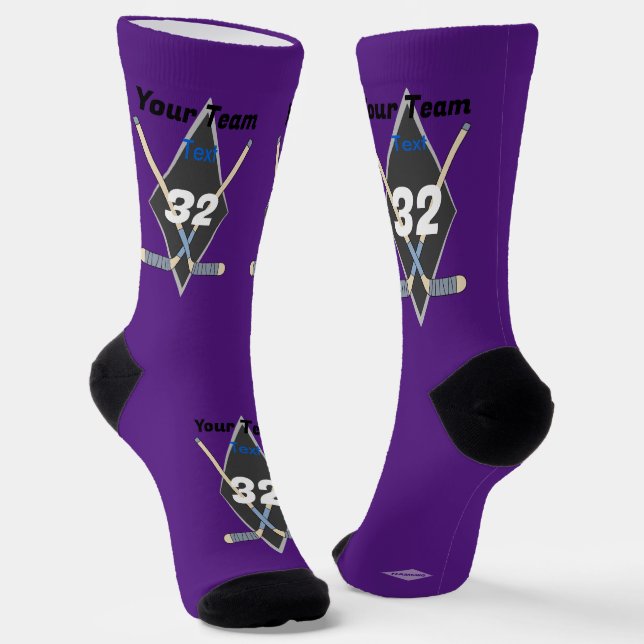 Chaussette Chaussettes de design de hockey n'importe quelle c (Angulaire)