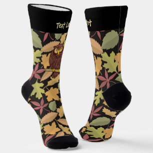 Chaussette Chaussettes de dessin de hibou