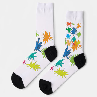 Chaussette Chaussettes de équipage à motif abstrait en étoile
