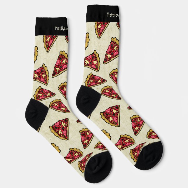 Chaussette Chaussettes de équipage avec impression de tranche (Droite)