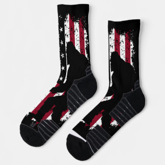 Chaussette Chaussettes de équipage de drapeau américain Bigfo