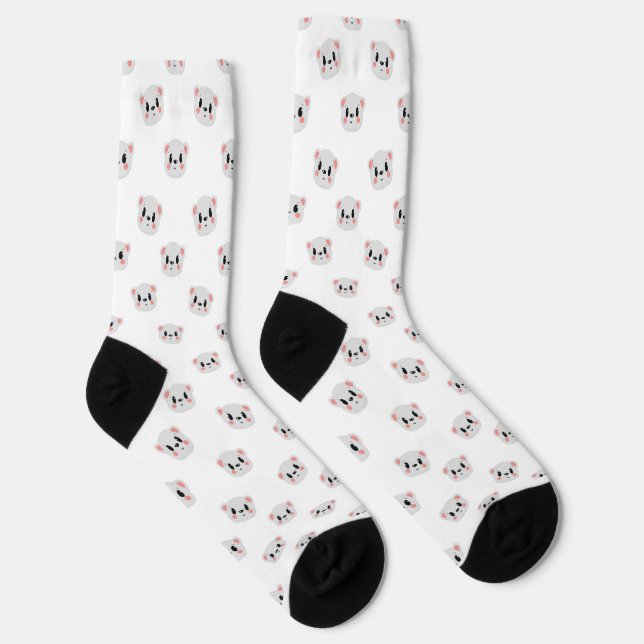 Chaussette Chaussettes de équipage de grille de Panda Mignon (Droite)