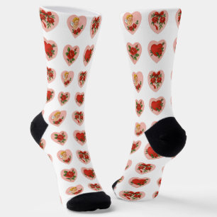 Chaussette Chaussettes de équipage de l'amour vintage
