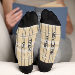 Chaussette Chaussettes de équipage en Alabaster à Carreaux SV