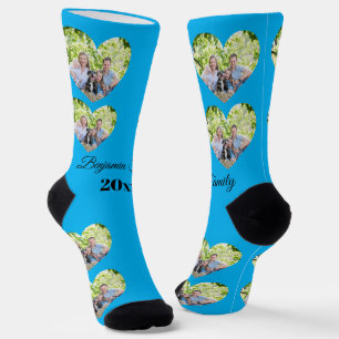 Chaussette Chaussettes de famille personnalisées avec photo d