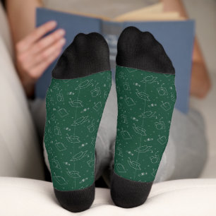 Chaussette Chaussettes de fin d'études Green et Silver Forest