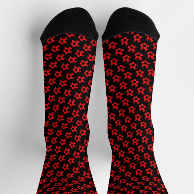 Chaussette Chaussettes de football rouge (Haut)